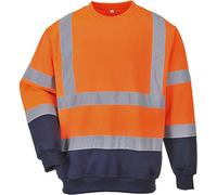Portwest B306 Sudadera Bicolor Reflectante Duradero Ferroviario Polialgodón
