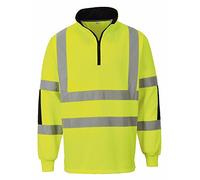 Portwest Sudadera Xenon Rugby de alta visibilidad Amarillo Talla XL B308YERXL