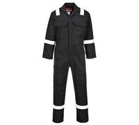 Portwest BIZ5 Mono Reflectante Resistente Al Fuego Para Hombres Bizweld Iona FR Negro, XXL