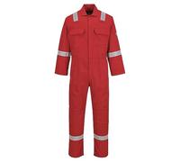 Portwest BIZ5 Mono Reflectante Resistente Al Fuego Para Hombres Bizweld Iona FR Rojo, XXXL