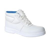 Portwest Bota Con Cordones Steelite Albus S2, Tamaño: 43, Color: Blanco, FW88WHR43