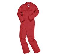 Portwest Buzo Ignífugo Bizweld, Tamaño: XL, Color: Rojo, BIZ1RERXL