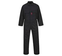 Portwest Buzo Ignífugo Bizweld, Tamaño: XS, Color: Negro, BIZ1BKRXS
