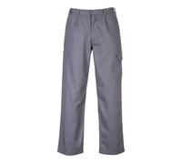 Portwest BZ31 Pantalón Resistente la Llama Bizweld Bolsillos Cargo Ignífugo | Gris, 3XL, EN ISO 11612, EN 61482-1-1, Tejido Clasificado UPF 40+, Cintura con Trasera Elástica, Lavable a Máquina, Térmico