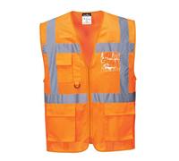Portwest Chaleco Excutive Meshair Athens, Tamaño: M, Color: Naranja, C376ORRM