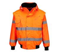Portwest C467 Cazadora 3 en 1 2 Bolsillos Laterales con Cremallera Anilla D