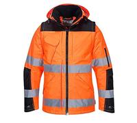 Portwest Chaqueta 3 en 1 Pro Hi-Vis Naranja/Negro Talla L C469OBRL