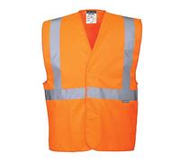 Portwest C472 Chaleco Poliéster Bandas y Tirantes Alta Visibilidad Ligero
