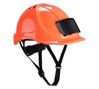Portwest Casco Endurance Con Porta Distintivo, Color: Naranja, PB55ORR