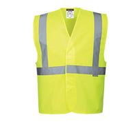 Portwest Chaleco Con Tirantes Y Una Banda, Tamaño: 4X/5X, Color: Amarillo, C472YER4X/5X