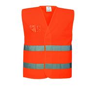 Portwest C494 Chaleco de Media-Malla Cierre Autoadherente Certificado CE