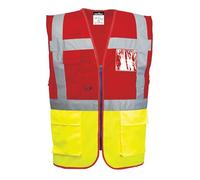 Portwest Chaleco Paris Executive Amarillo/Rojo Talla L C276YREL