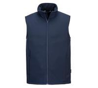 Portwest Chaleco softshell Print & Promo (2 capas) corta vientos TK22 | Resistente al agua, al viento, transpirable, tela de dos capas, bolsillos con cremallera, lista para bordar