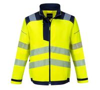 Portwest Chaqueta De Trabajo De Alta Visibilidad Pw3, Tamaño: M, Color: Amarillo/Negro, T500YBRM