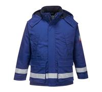 Portwest Chaqueta Winter Ignífuga Y Antiestática , Tamaño: L, Color: Azulina, FR59RBRL
