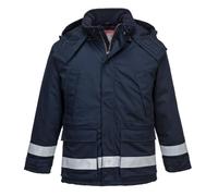 Portwest Chaqueta Winter Ignífuga Y Antiestática , Tamaño: S, Color: Marino, FR59NARS