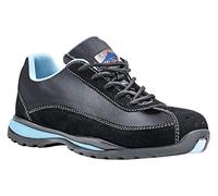Portwest Deportivo Steelite Ladies Trainer S1P Hro, Tamaño: 36, Color: Negro, FW39BKR36
