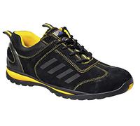 Portwest Deportivo Steelite Lusum S1P Hro, Tamaño: 39, Color: Negro, FW34BKR39