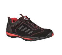 Portwest Deportivo Steelite Lusum S1P Hro, Tamaño: 46, Color: Rojo, FW34RER46