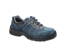 Portwest Deportivo Steelite Perforated Trainer S1P, Tamaño: 41, Color: Azul, FW02BLU41