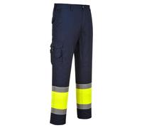 Portwest Pantalón E049 Combat Bicolor - 10 bolsillos - Resistente a las manchas