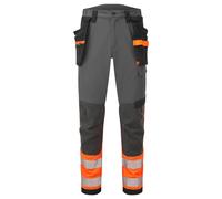 Portwest EV442 Pantalones Holster Hi-Vis Elásticos con Rodilleras Clase 1