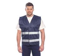 Portwest F474 Chaleco Iona Cierre Autoadherente Cinta Reflectante Poliéster