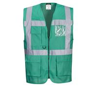 Portwest Chaleco Iona Executive, Tamaño: XL, Color: Verde botella, F476BGRXL