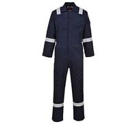 Portwest Mono Super-Ligero FR21NARL Ignífugo y Antiestático 210 g Talla L Marino