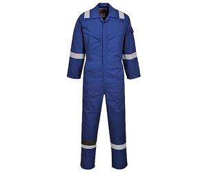 Portwest FR21 Mono Super-Ligero 2 Bolsillos Traseros de Parche Antiestático | Azul royal, XL, EN ISO 11612, EN ISO 11611, EN 1149-5, Manga Larga, Unisex, Puños Ajustables con Cierre, Reflectante