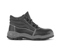 Portwest FW23 Bota Steelite Kumo Puntera Protectora de Acero Doble Densidad | Negro, 45, Certificado CE, S3 EN ISO 20345, Borde Superior Acolchado, Calzado Antiestático, Suela Anti-Resbalones, Piel Flor