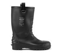 Portwest FW75 Bota Rigger Neptuno Reforzada Protección Al Tobillo Ligero | Negro, 42, S5 EN ISO 20345, EN 13832-3, Resistente a Productos Químicos, Puntera Protectora de Acero, 100% Impermeable