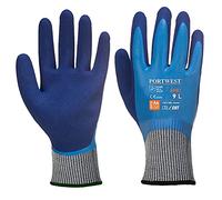 Portwest Guante Anti-Corte Liquid Pro Hr, Tamaño: XXL, Color: Azul, AP81B4RXXL