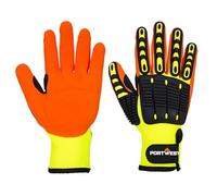 Portwest Guante Anti Impact Grip A721Y1RS - Amarillo/Naranja Talla S
