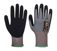 Portwest Guante Ct300 Hr18 Resistente A Cortes De Esponja De Nitrilo, Tamaño: M, Color: Gris/Negro, CT45G8RM