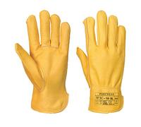 Portwest Guante Driver Con Forro, Tamaño: L, Color: Canela, A271TARL