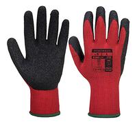 Portwest Guante Grip, Tamaño: XL, Color: Rojo/Negro, A100R8RXL