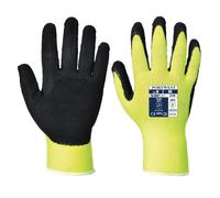 Portwest Guante Hivis Grip - Látex, Tamaño: S, Color: Amarillo, A340YERS