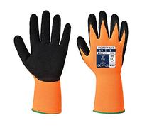 Portwest Guante Hivis Grip - Látex, Tamaño: S, Color: Naranja/Negro, A340ORBS