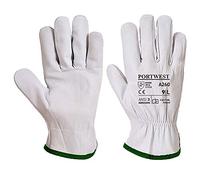 Portwest Guante Oves Driver, Tamaño: M, Color: Gris, A260GRRM