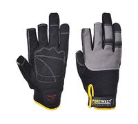Portwest Guante Powertool Pro - Altas Prestaciones, Tamaño: XL, Color: Negro, A740BKRXL