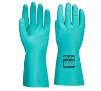Portwest Guante Químico Nitrosafe Plus, Tamaño: XS, Color: Verde, A812GNRXS