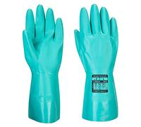 Portwest Guante Químico Nitrosafe, Tamaño: M, Color: Verde, A810GNRM