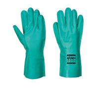 Portwest Guante Químico Nitrosafe, Tamaño: S, Color: Verde, A810GNRS
