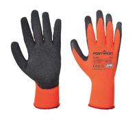 Portwest Guante Thermal Grip, Tamaño: M, Color: Naranja/Negro, A140ORBM