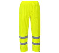 Portwest Pantalones de alta visibilidad H441 para lluvia 190T ligeros duraderos Amarillo XXL