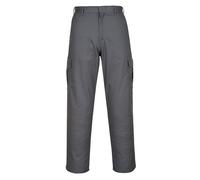 Portwest Pantalones Combat, Tamaño: 30, Color: Gris, C701GRR30