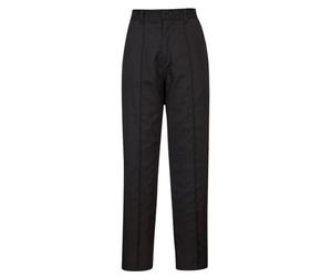 Portwest LW97 Pantalones Elásticos de Mujer 2 Bolsillos Laterales Ligero | Negro, 4XL, UPF 50+, 35% Algodón, 65% Poliéster, Cierre por Gancho, Polialgodón, Duradero, Tejido Kingsmill, Con Cremallera