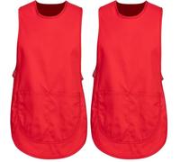 Portwest Mandil Con Bolsillo, Tamaño: L/XL, Color: Rojo, S843RERL/XL (Paquete de 2)