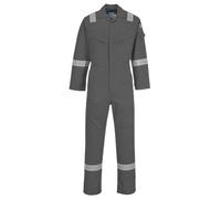 Portwest Mono Super-Ligero, Ignífugo Y Antiestático 210G, Tamaño: M, Color: Gris, FR21GRRM